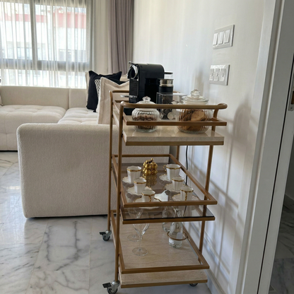 Chariot en Marbre/VERRE