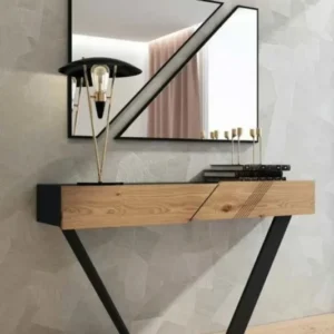 Art décoratif de mur de miroir de console