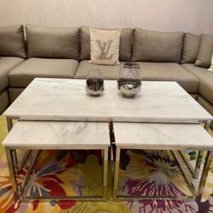 3 TABLE BASSE MARBRE