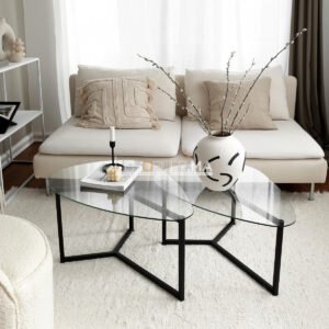 Duo de tables organiques – NEO Black