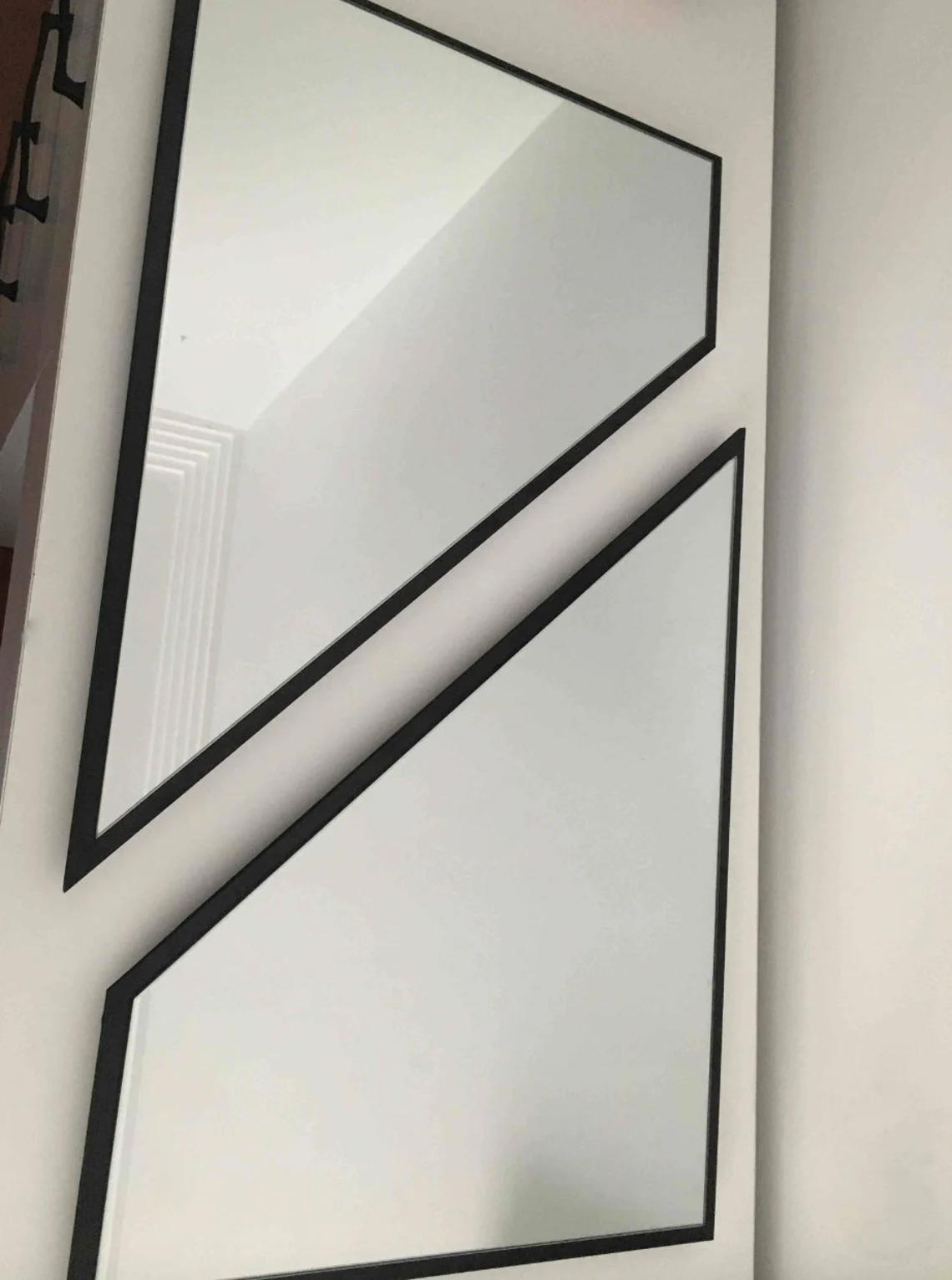 Art décoratif de mur de miroir de console