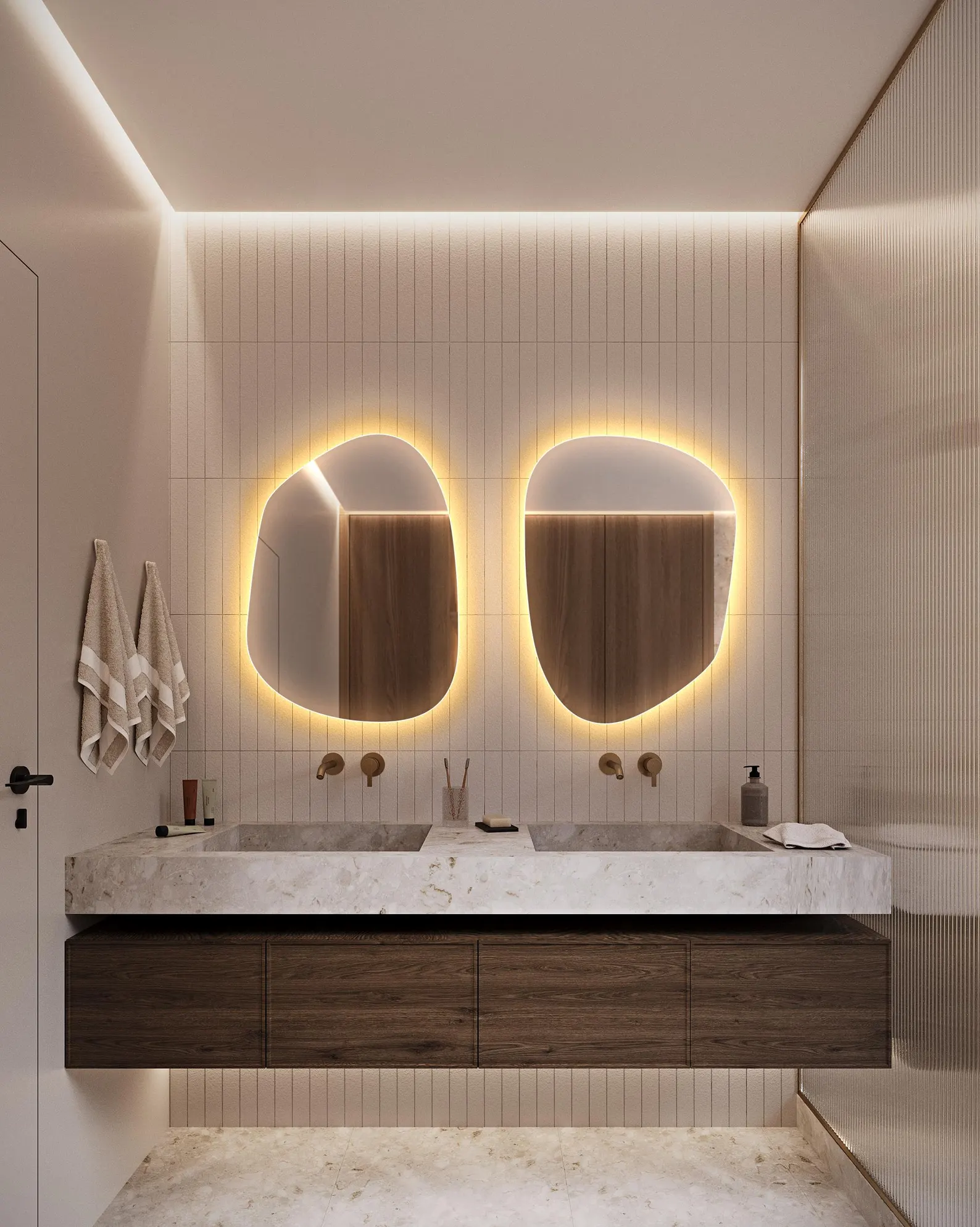 2 Miroir LED pour salle de bain