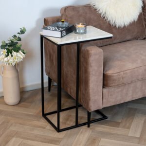 TABLE PC PORTABLE INDUSTRIEL MARBRE