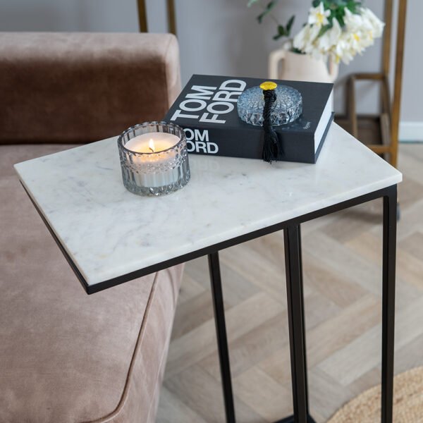 TABLE PC PORTABLE INDUSTRIEL MARBRE – Image 4
