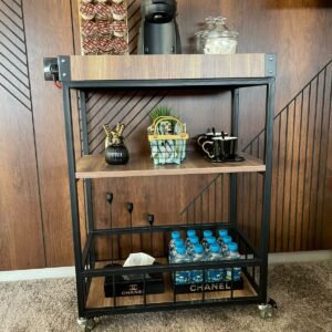 chariot moderne en bois